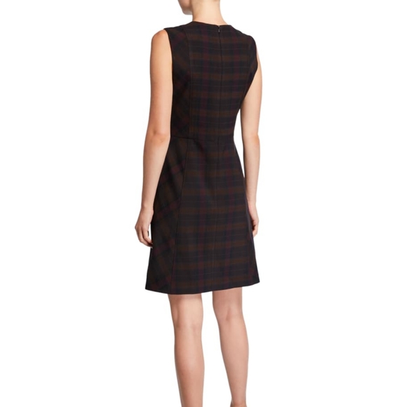 Elie Tahari Louisa Plaid Sleeveless Dress - Picture 2 of 3